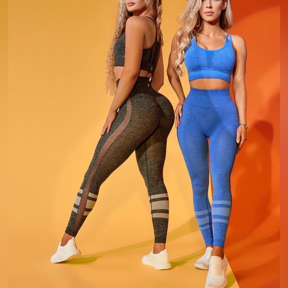 NWT INLINE SEAMLESS OLIVE GREEN SET SZ SMALL - Picture 7 of 7